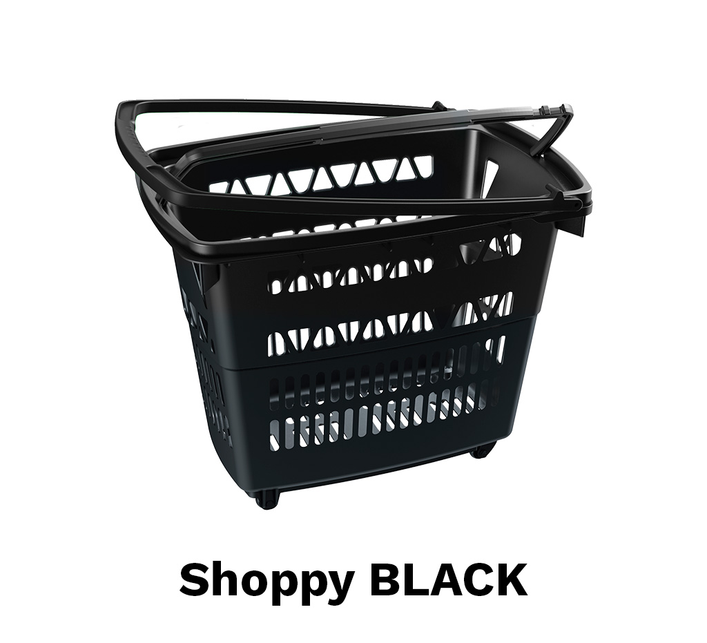 Cesta reciclada 52 litros asa negra