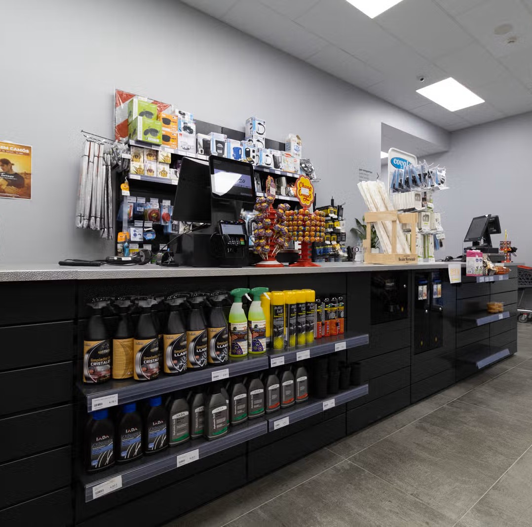 Mostrador para gasolinera