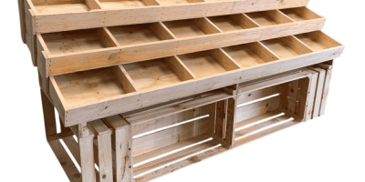 Mueble de madera natural