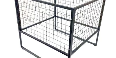 cesta expositora gris 85x80x80